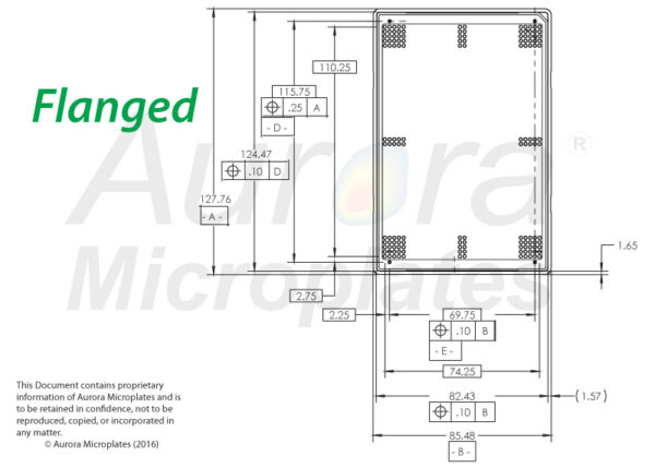1536 Round Well, White, Low Base, Evap Barrier, MaKO Flanged - 100µM - Image 3