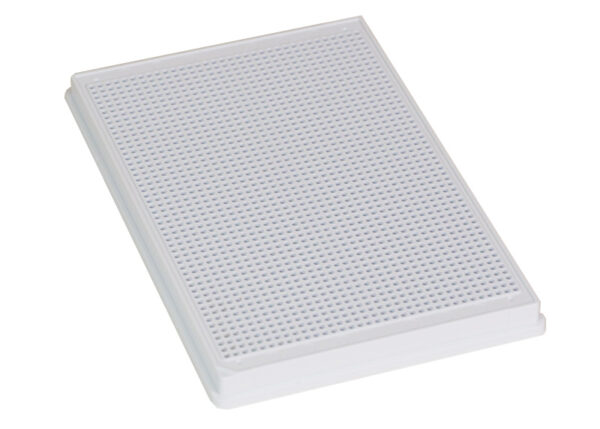 1536 Round Well, White, Low Base, Evap Barrier, MaKO Flanged - 100µM