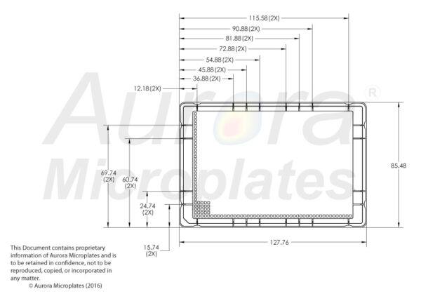 1536 Square Well, Black, High Base, Solid Bottom, E8 - Image 4
