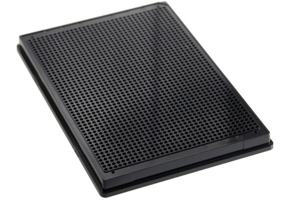 1536 Round Well, Black, Low Base, Evap Barrier, MaKO Flanged 100µM