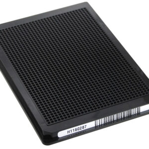 1536 Square Well, Black, High Base, Solid Bottom, E8