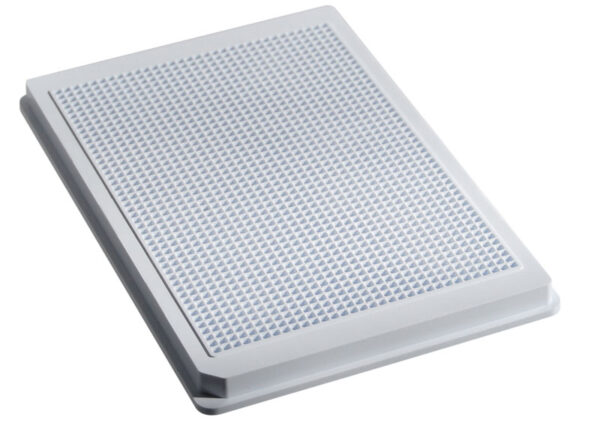 1536 Square Well, White, High Base, Solid Bottom, E8