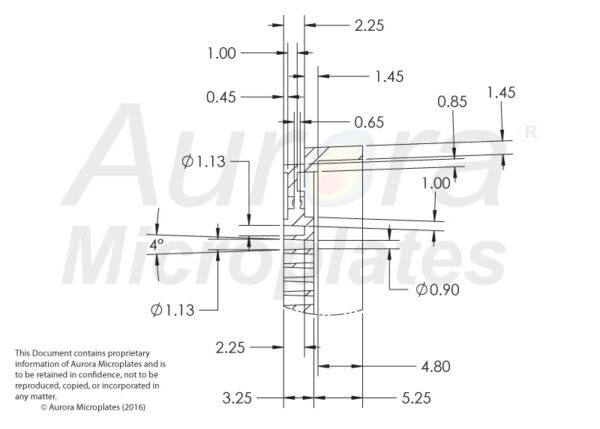 3456 Round Well, Clear, High Base, Evap Barrier, MaKO - 100µM - Image 2