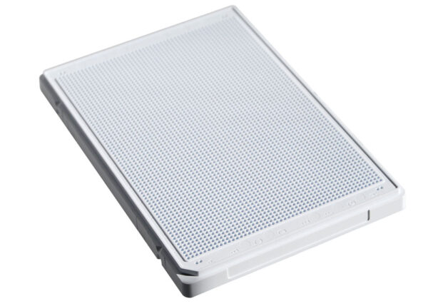 1536 Round Well, White, High Base, Evap Barrier, MaKO, Flanged, Solid Bottom