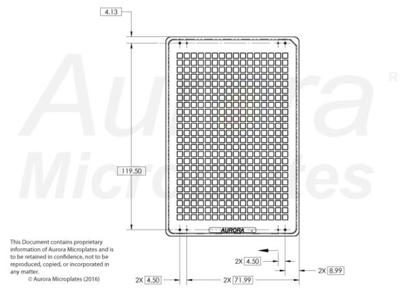 384 Square Well, White, Imager Quality, Ultra-Low Base, No Evap Barrier, 188µM - Aurora - Image 2