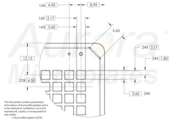 384 Square Well, White, Imager Quality, Ultra-Low Base, No Evap Barrier, 188µM - Aurora - Image 4