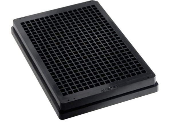 384 Square Well, Black, Imager Quality, Ultra-Low Base, No Evap Barrier, 188µM - Aurora